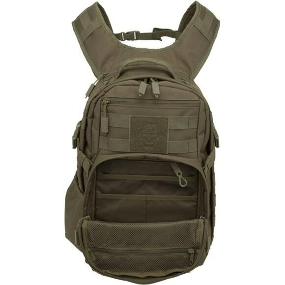Tactical Backpack Olive Green MOLLE Daypack Hiking Travel Outdoor Gear Bag - Picture 4 of 7
